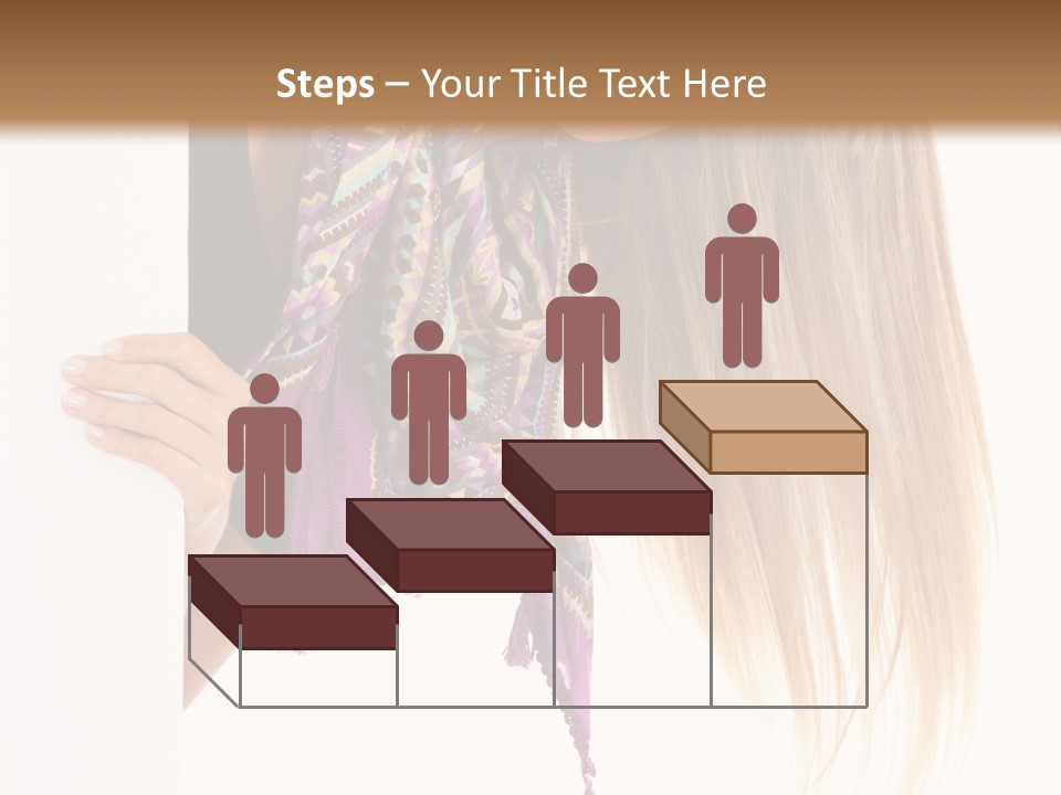 Girl White Holding PowerPoint Template