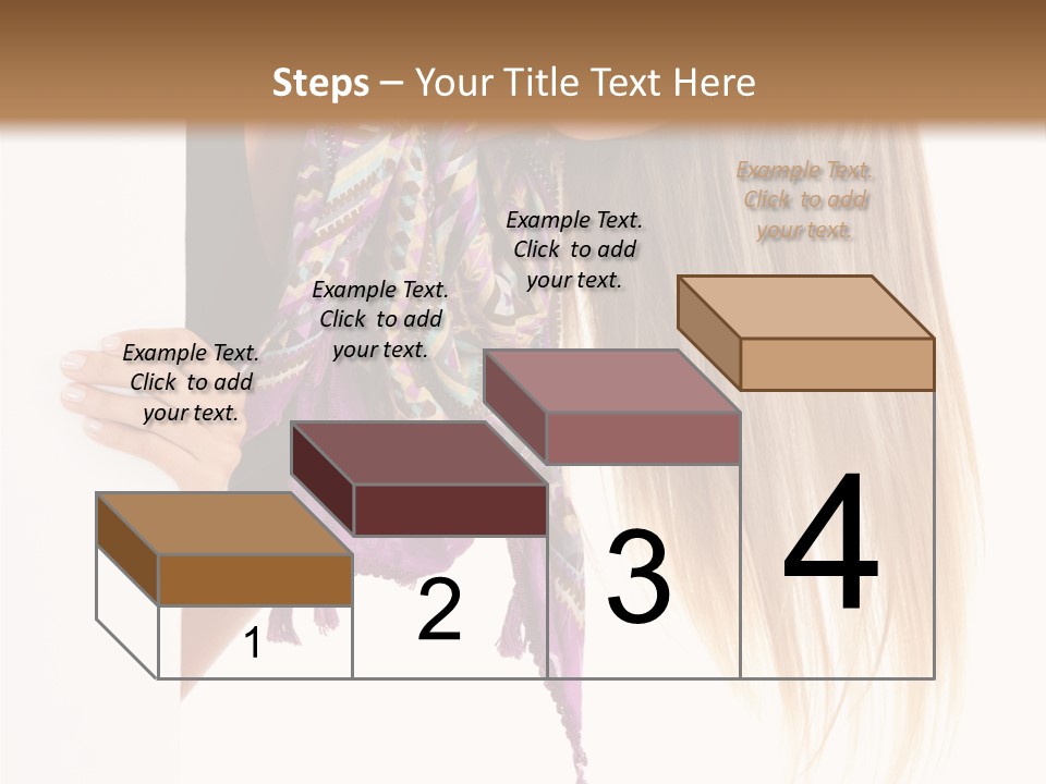 Girl White Holding PowerPoint Template