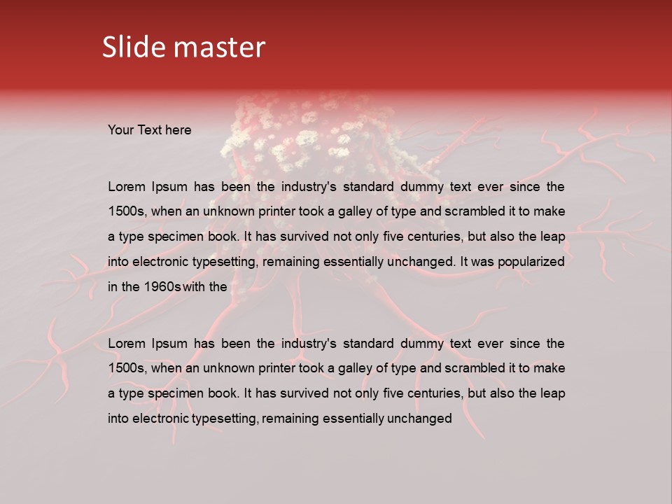 Disposition Cancer Tumour PowerPoint Template