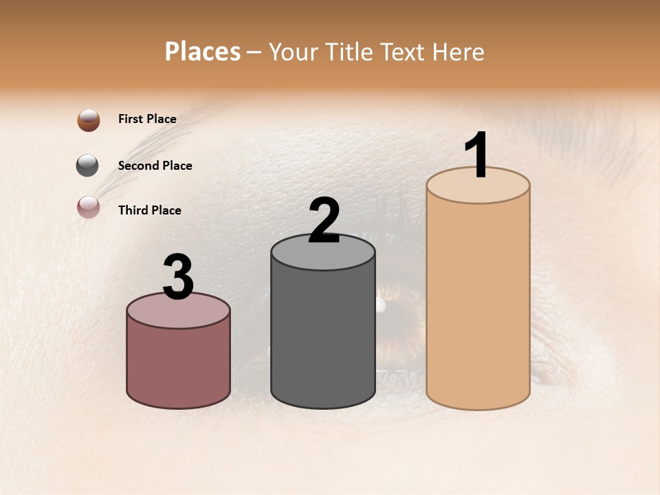 Make Up Close Up Iris PowerPoint Template