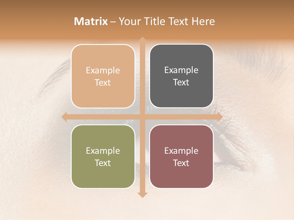 Make Up Close Up Iris PowerPoint Template