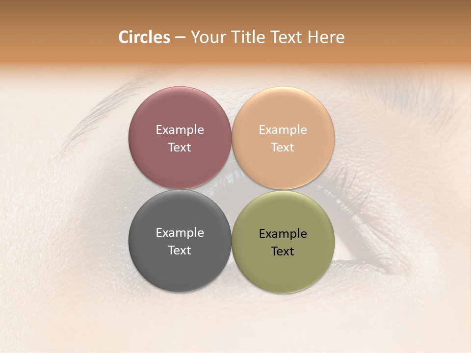 Make Up Close Up Iris PowerPoint Template