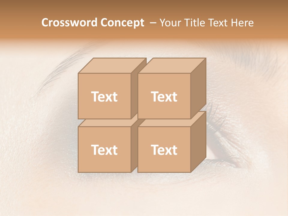 Make Up Close Up Iris PowerPoint Template