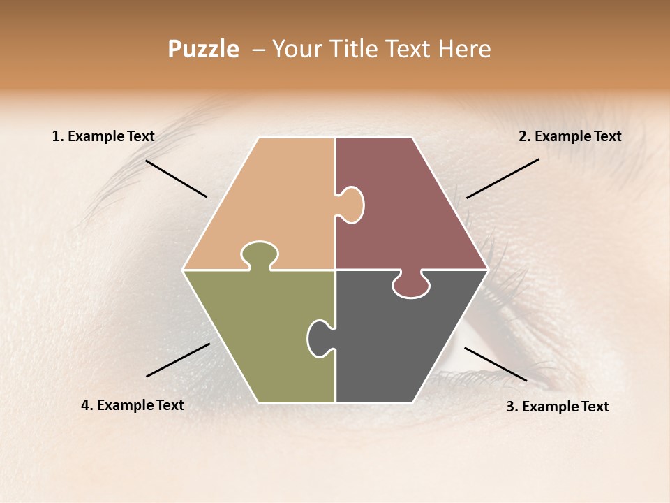 Make Up Close Up Iris PowerPoint Template