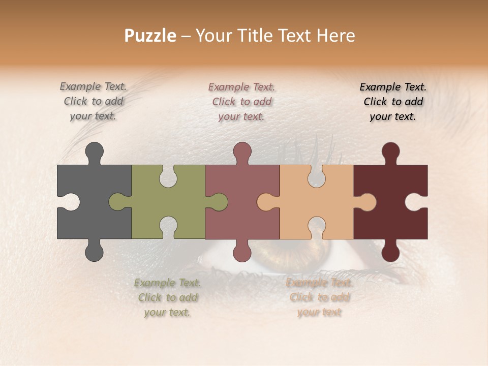 Make Up Close Up Iris PowerPoint Template