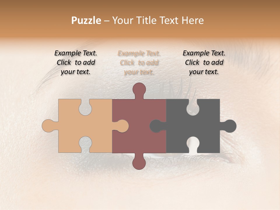 Make Up Close Up Iris PowerPoint Template