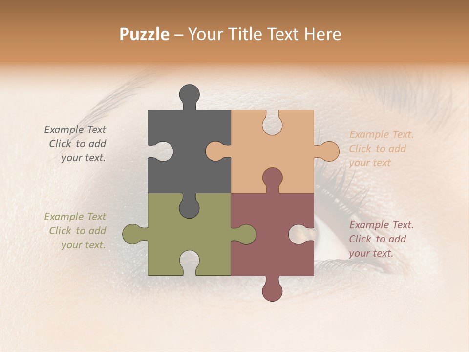 Make Up Close Up Iris PowerPoint Template