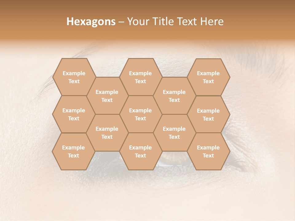 Make Up Close Up Iris PowerPoint Template