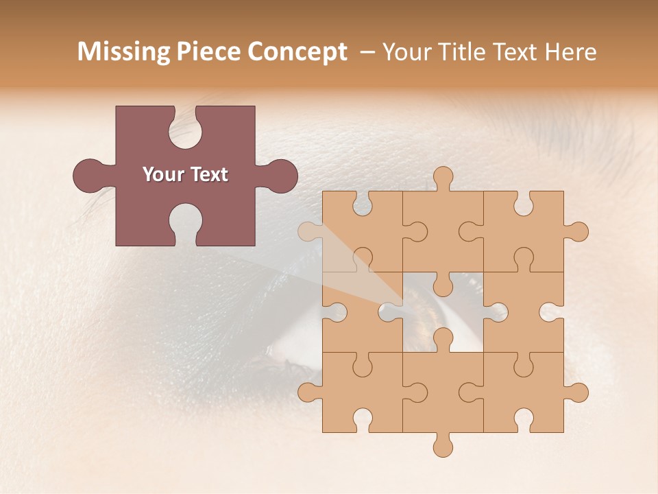 Make Up Close Up Iris PowerPoint Template