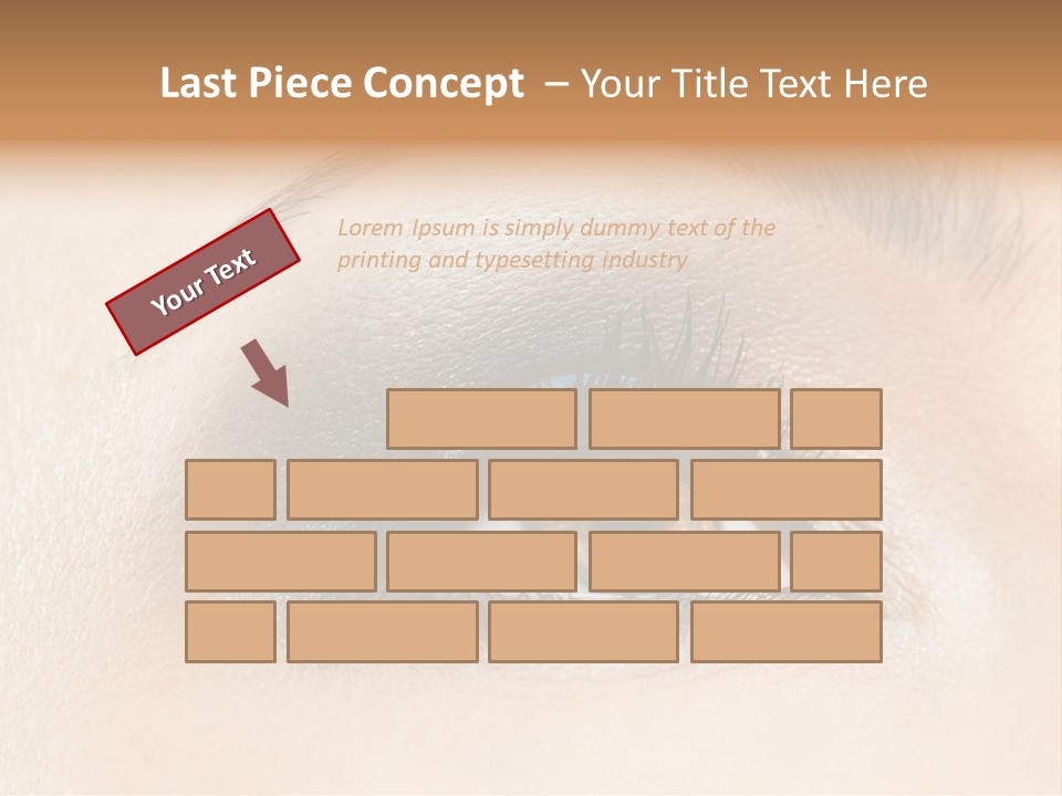 Make Up Close Up Iris PowerPoint Template