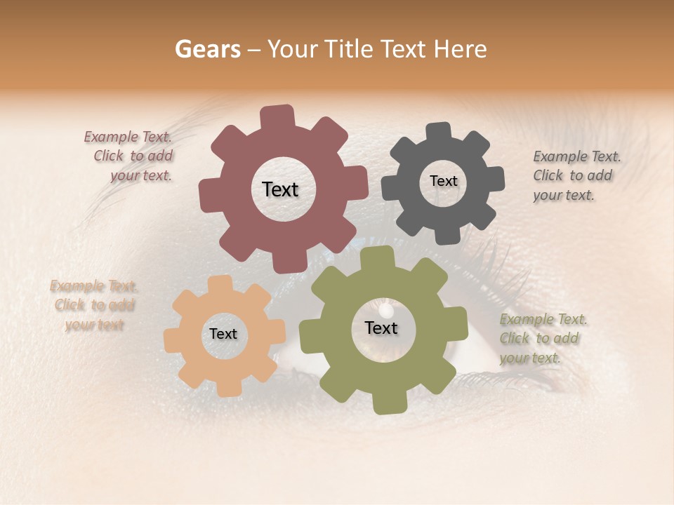 Make Up Close Up Iris PowerPoint Template