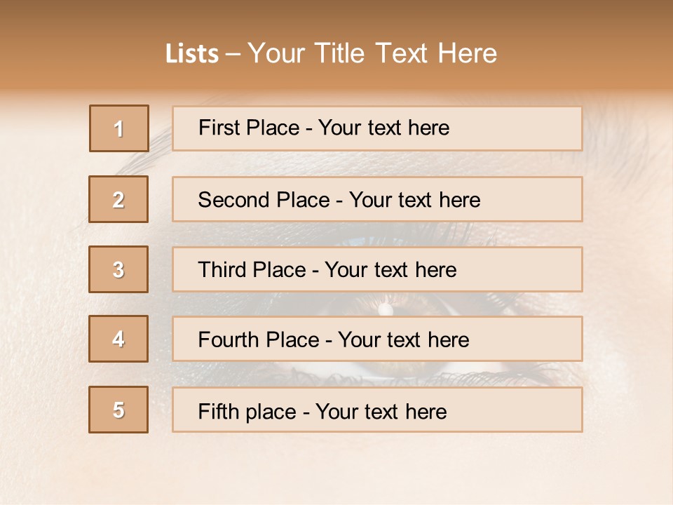 Make Up Close Up Iris PowerPoint Template