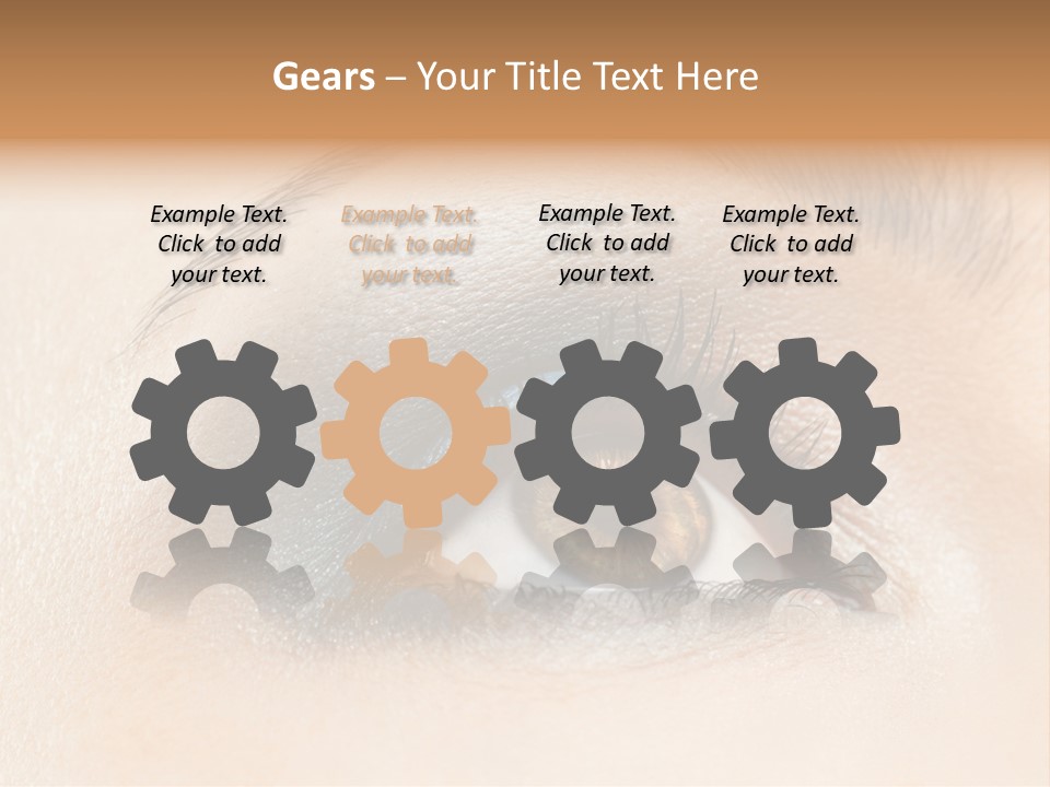 Make Up Close Up Iris PowerPoint Template