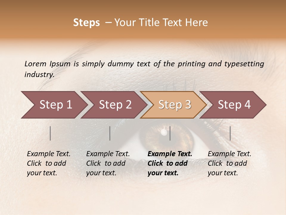 Make Up Close Up Iris PowerPoint Template