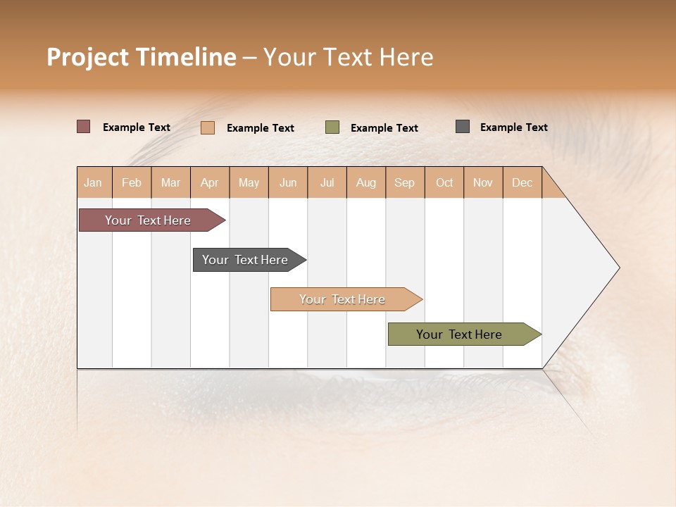 Make Up Close Up Iris PowerPoint Template