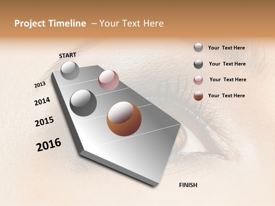 Make Up Close Up Iris PowerPoint Template