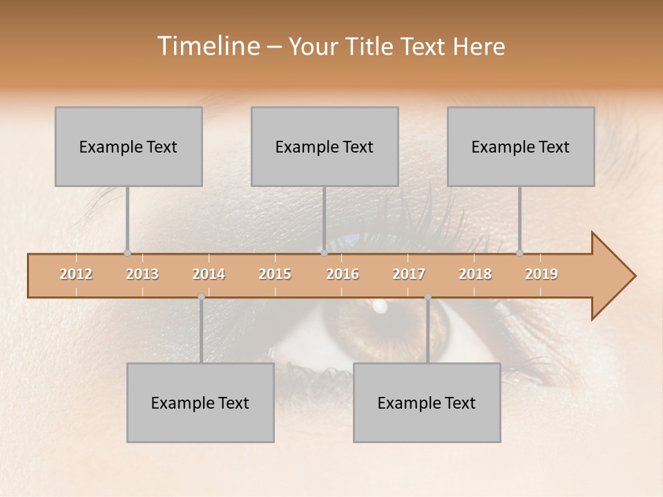 Make Up Close Up Iris PowerPoint Template