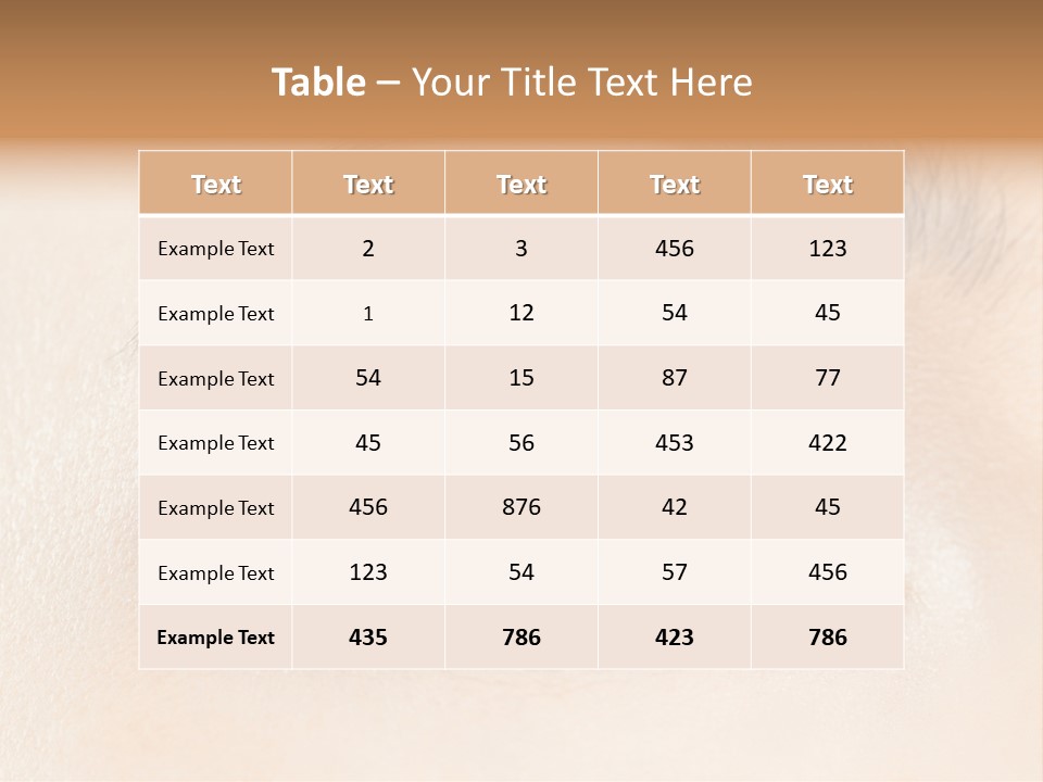 Make Up Close Up Iris PowerPoint Template