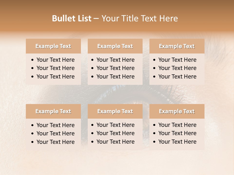 Make Up Close Up Iris PowerPoint Template