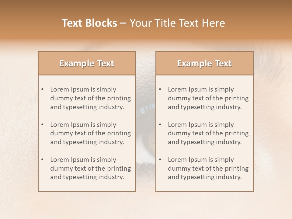 Make Up Close Up Iris PowerPoint Template
