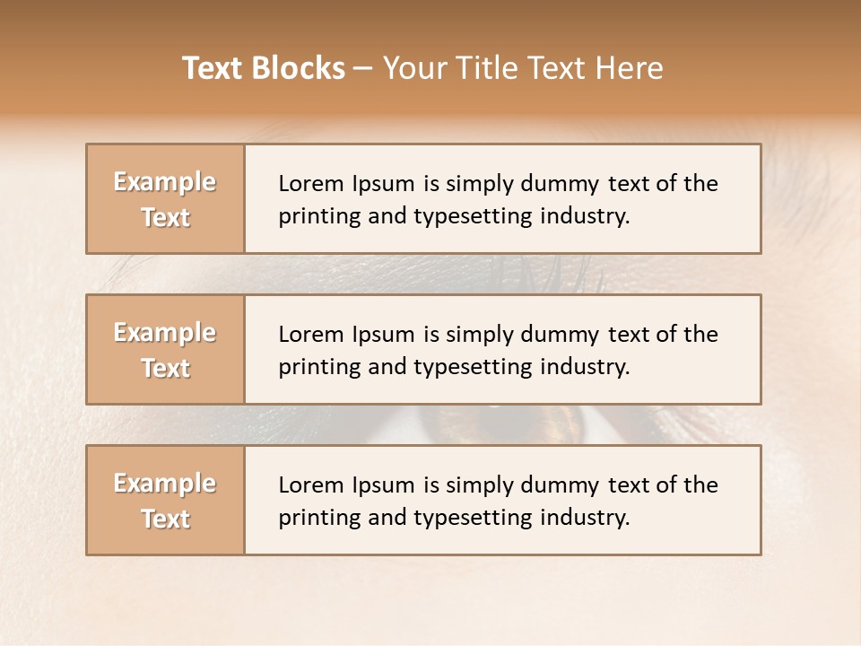 Make Up Close Up Iris PowerPoint Template