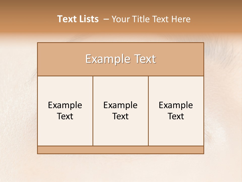 Make Up Close Up Iris PowerPoint Template