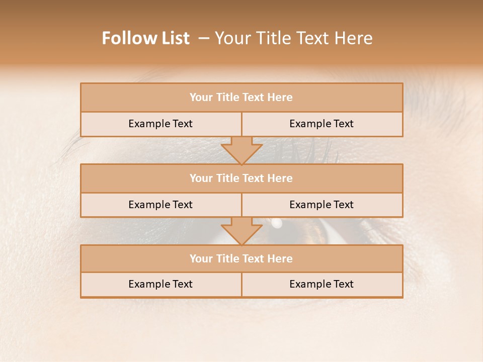 Make Up Close Up Iris PowerPoint Template