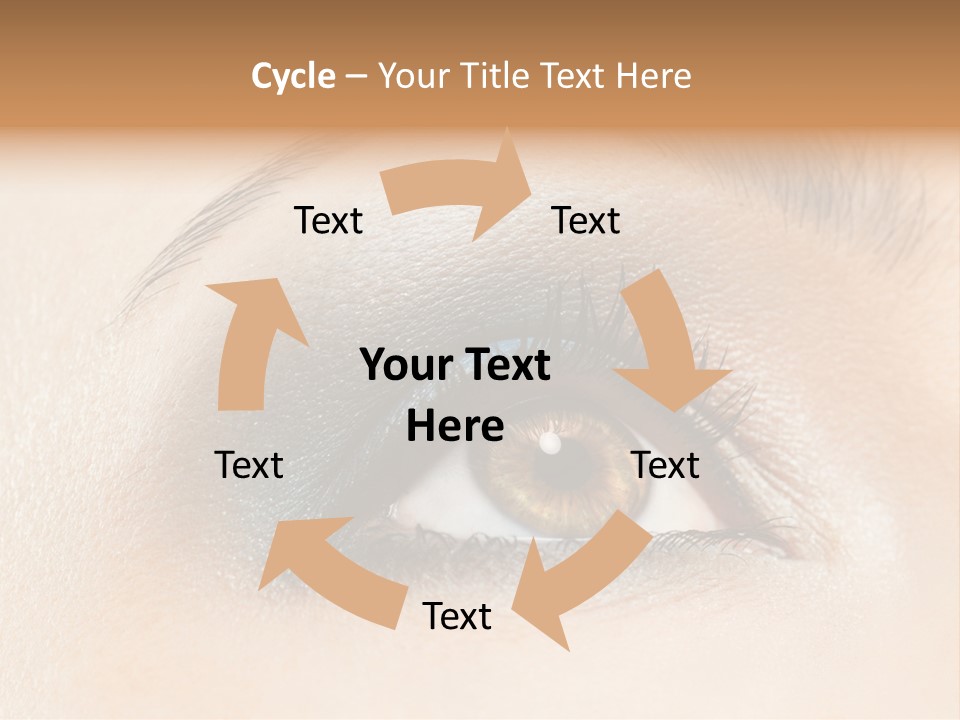 Make Up Close Up Iris PowerPoint Template