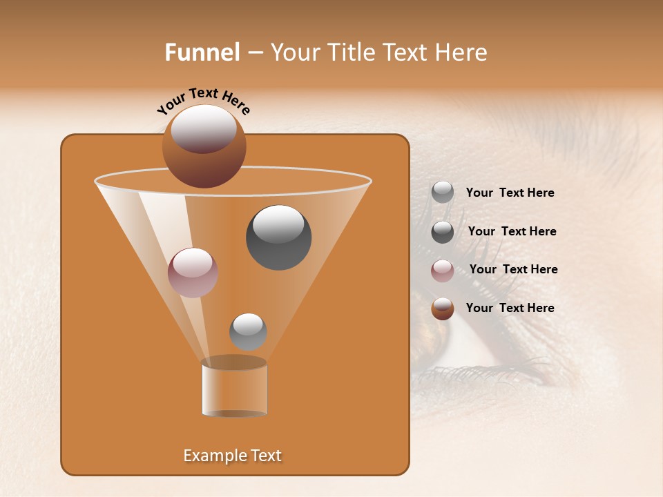 Make Up Close Up Iris PowerPoint Template