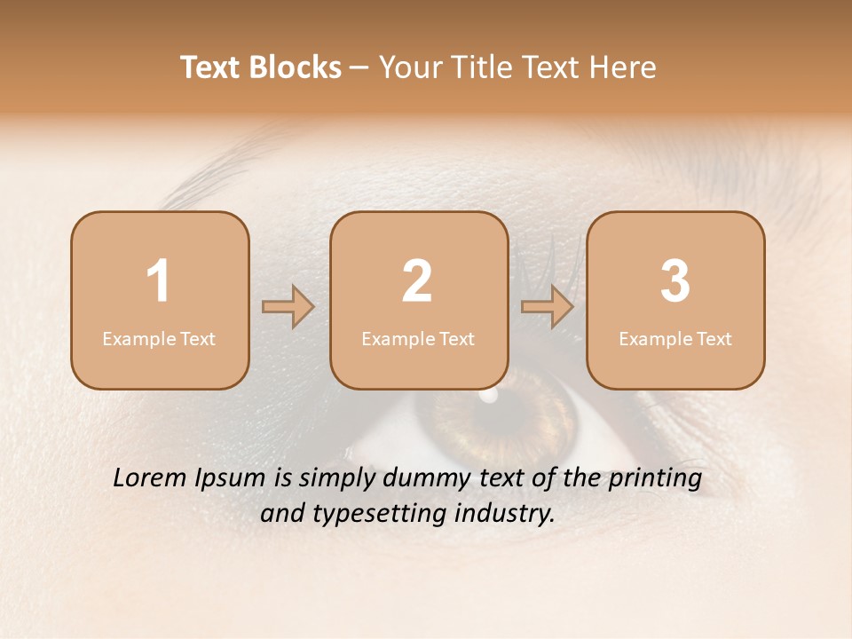 Make Up Close Up Iris PowerPoint Template