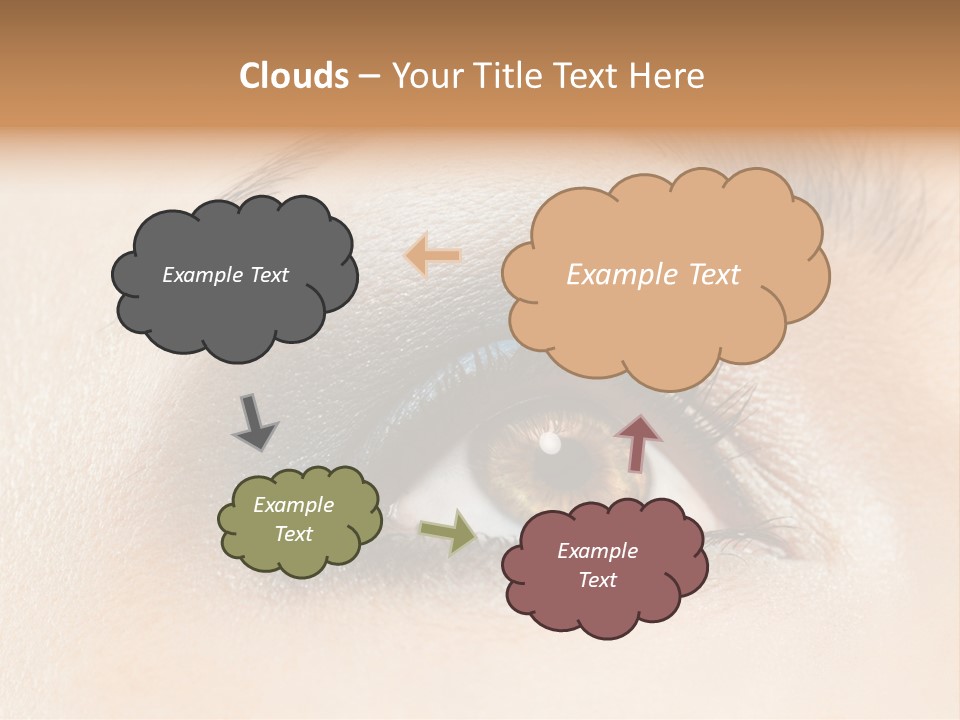 Make Up Close Up Iris PowerPoint Template