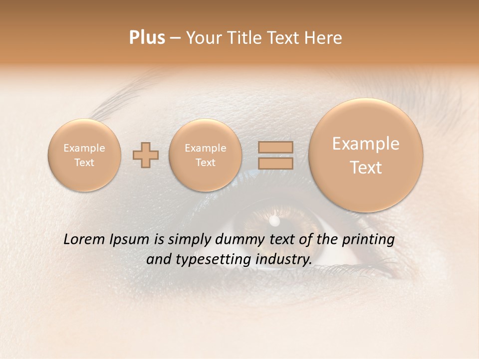 Make Up Close Up Iris PowerPoint Template