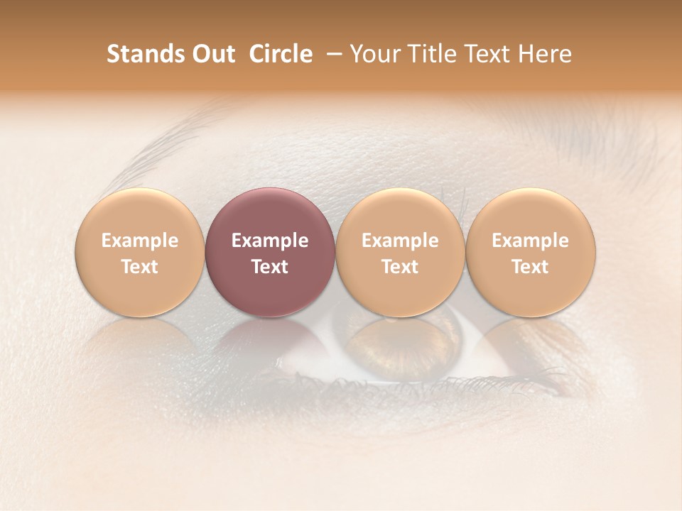Make Up Close Up Iris PowerPoint Template