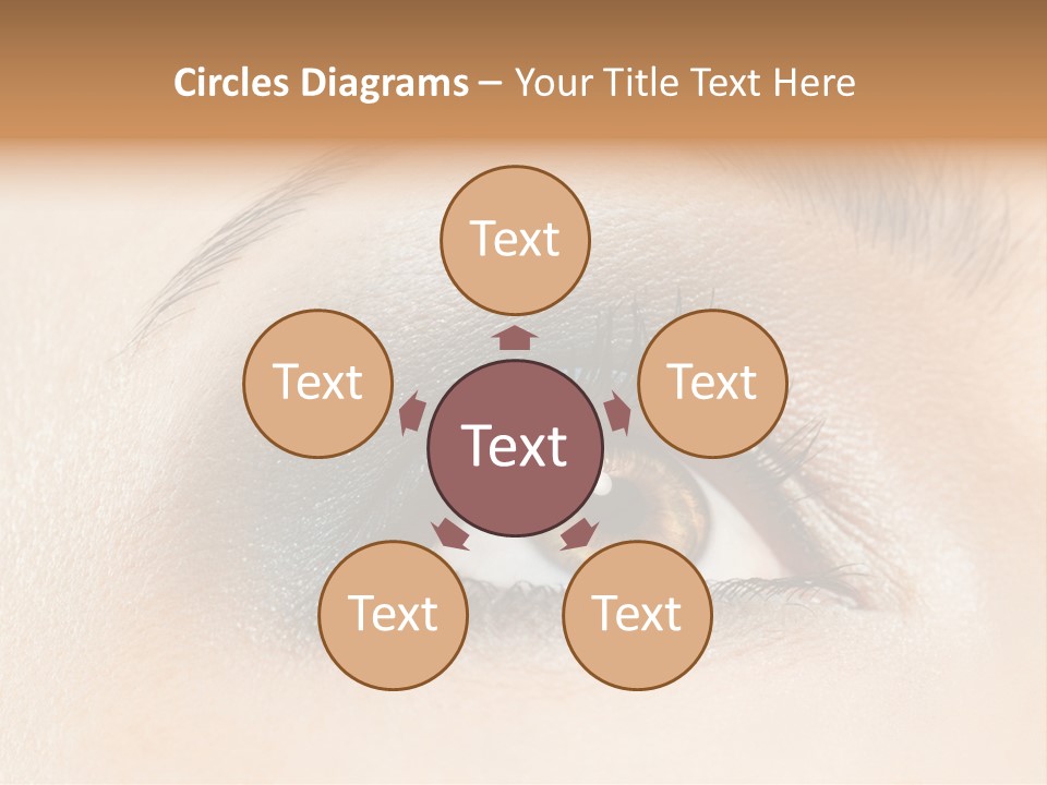 Make Up Close Up Iris PowerPoint Template