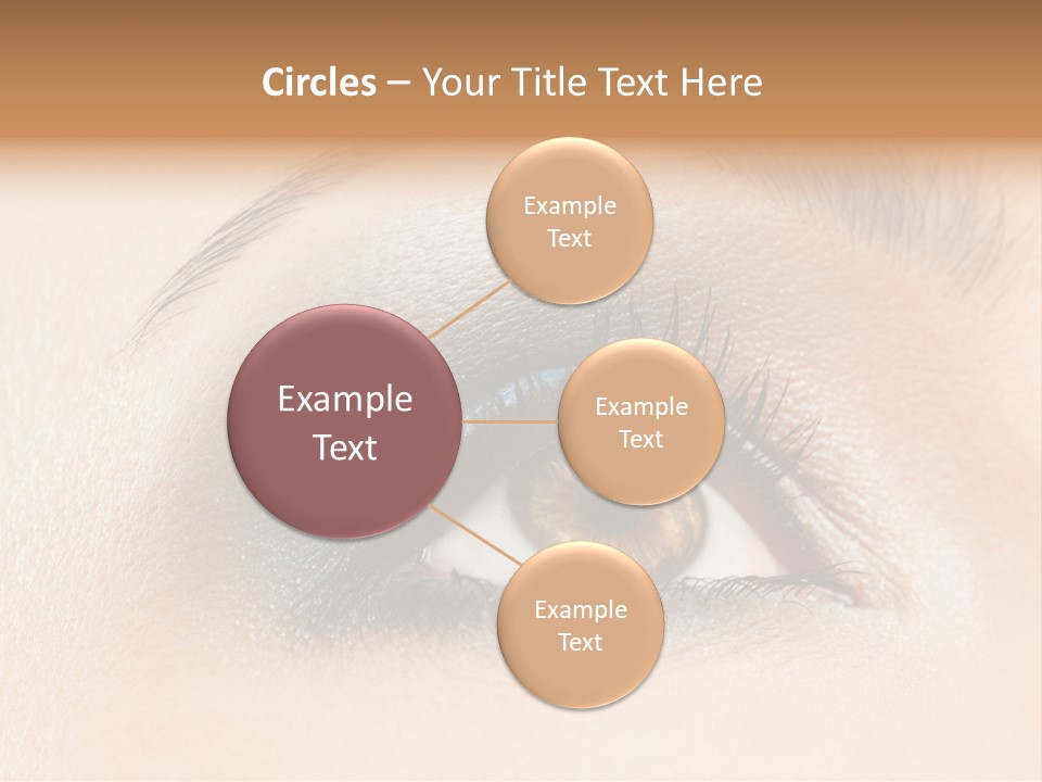 Make Up Close Up Iris PowerPoint Template