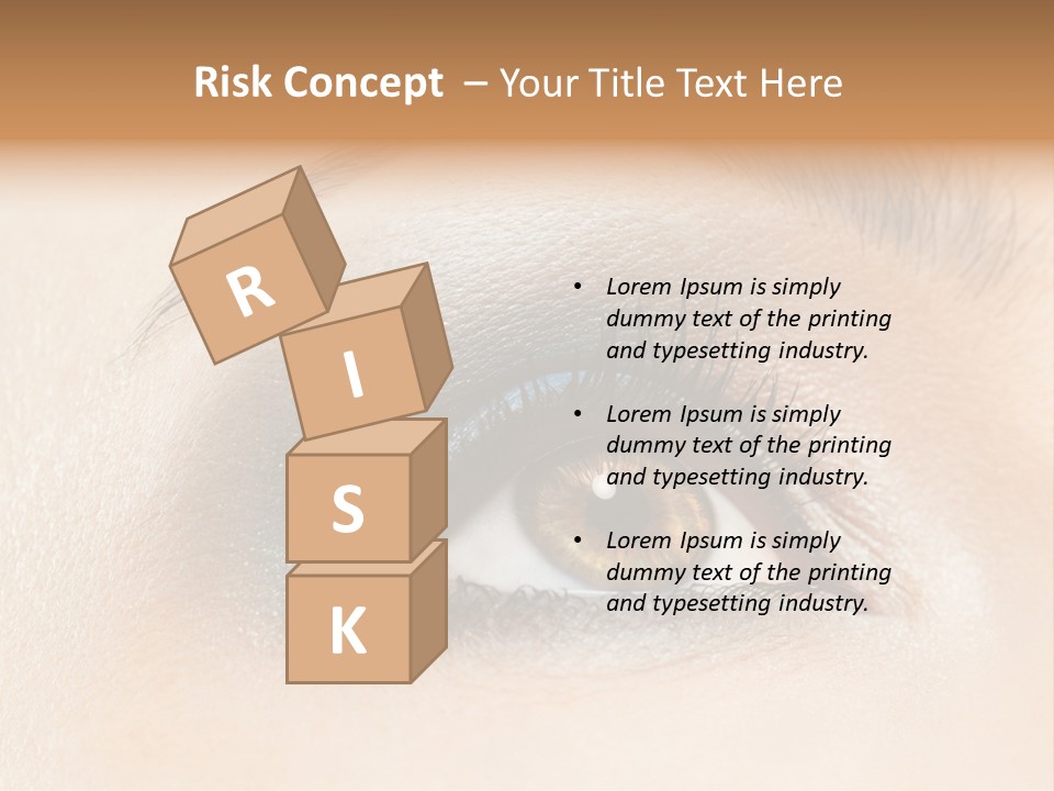 Make Up Close Up Iris PowerPoint Template