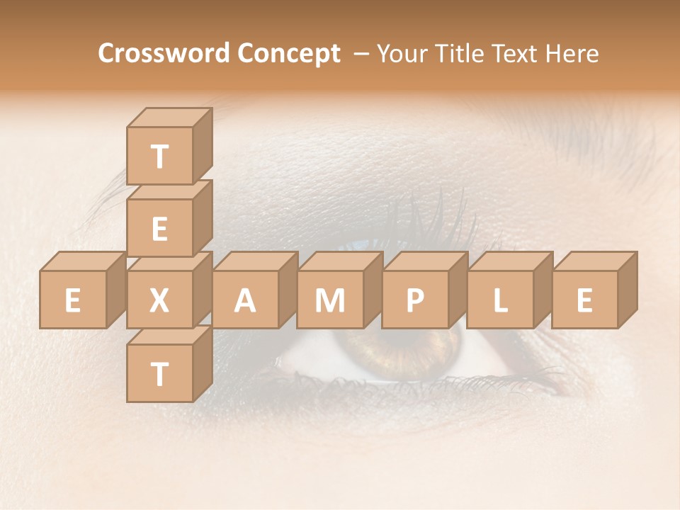 Make Up Close Up Iris PowerPoint Template