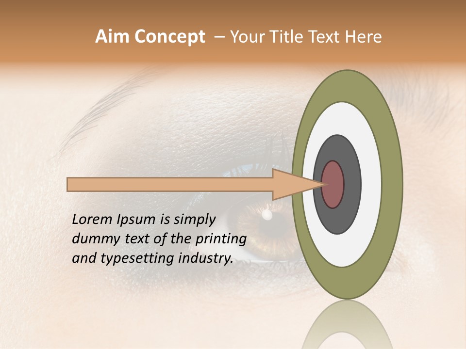 Make Up Close Up Iris PowerPoint Template