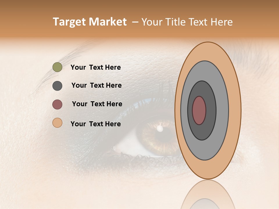 Make Up Close Up Iris PowerPoint Template