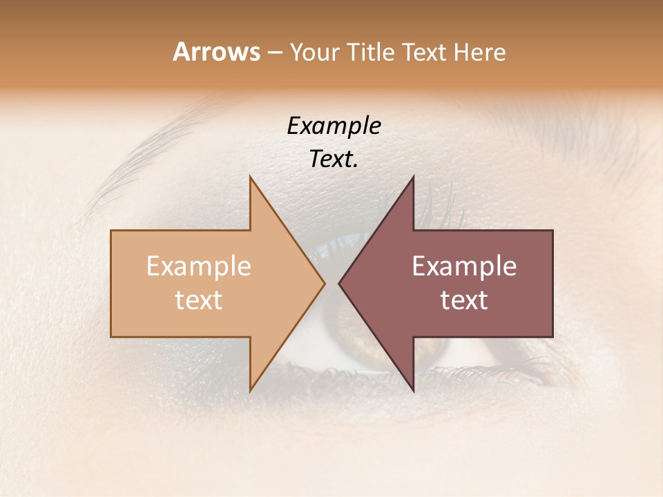 Make Up Close Up Iris PowerPoint Template