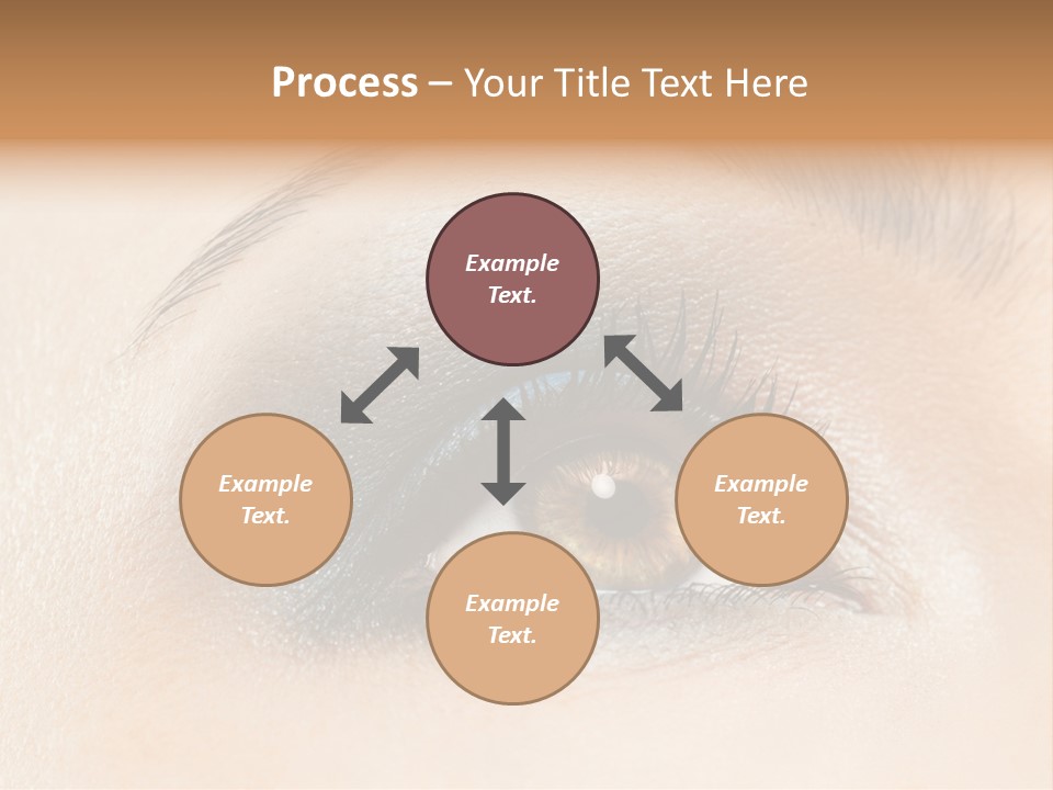 Make Up Close Up Iris PowerPoint Template
