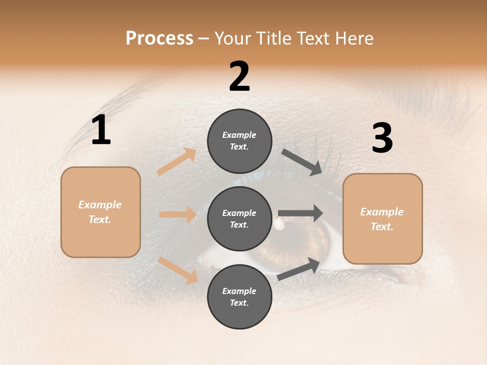 Make Up Close Up Iris PowerPoint Template