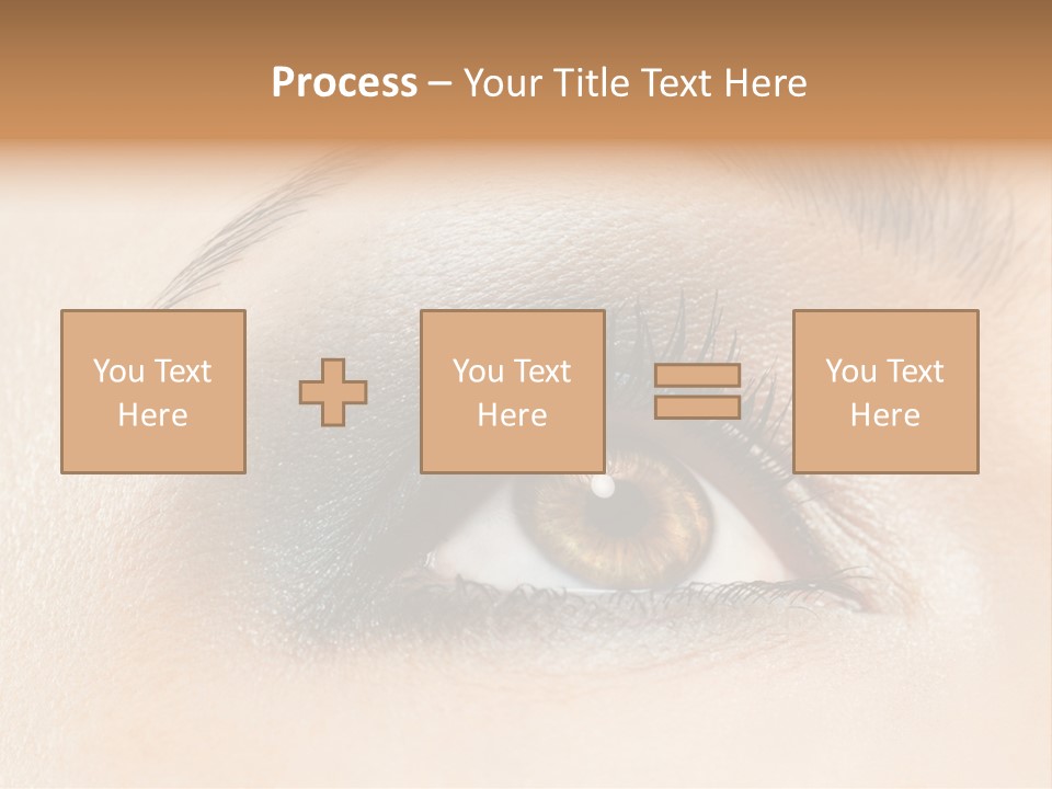 Make Up Close Up Iris PowerPoint Template