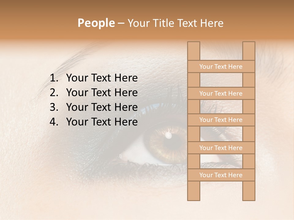Make Up Close Up Iris PowerPoint Template