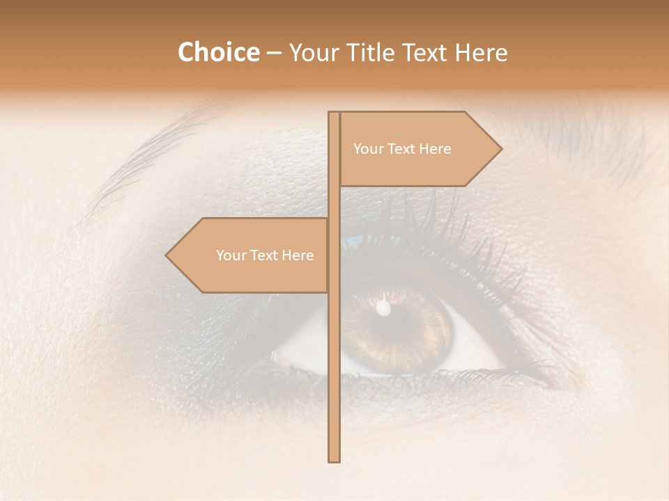 Make Up Close Up Iris PowerPoint Template