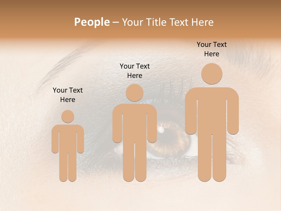 Make Up Close Up Iris PowerPoint Template