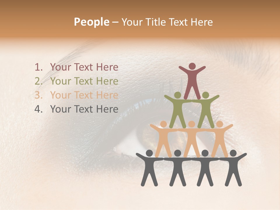 Make Up Close Up Iris PowerPoint Template