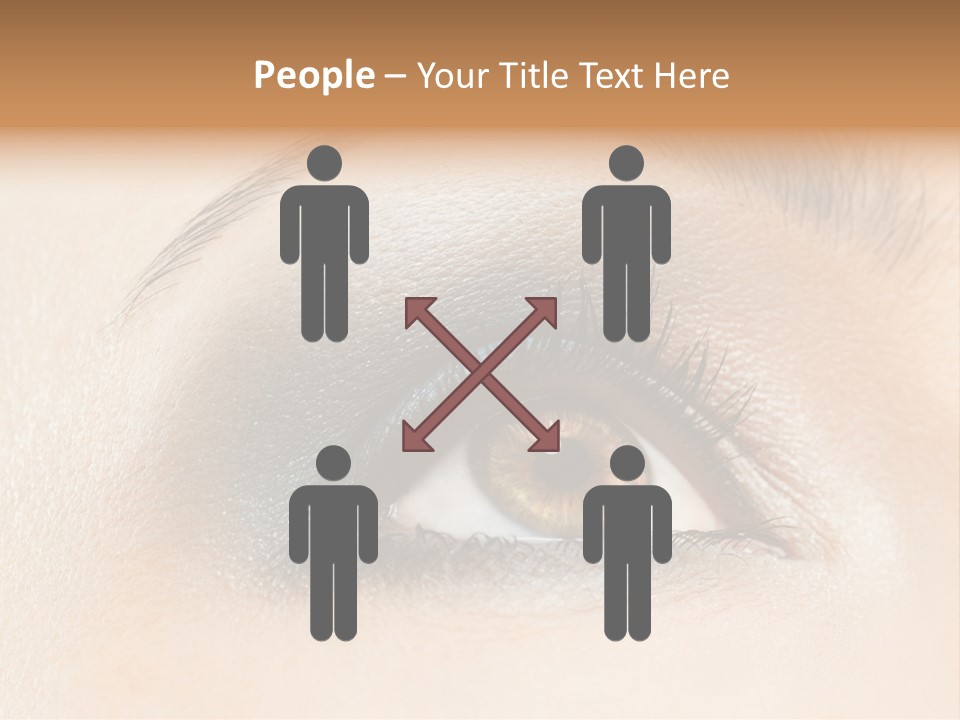 Make Up Close Up Iris PowerPoint Template