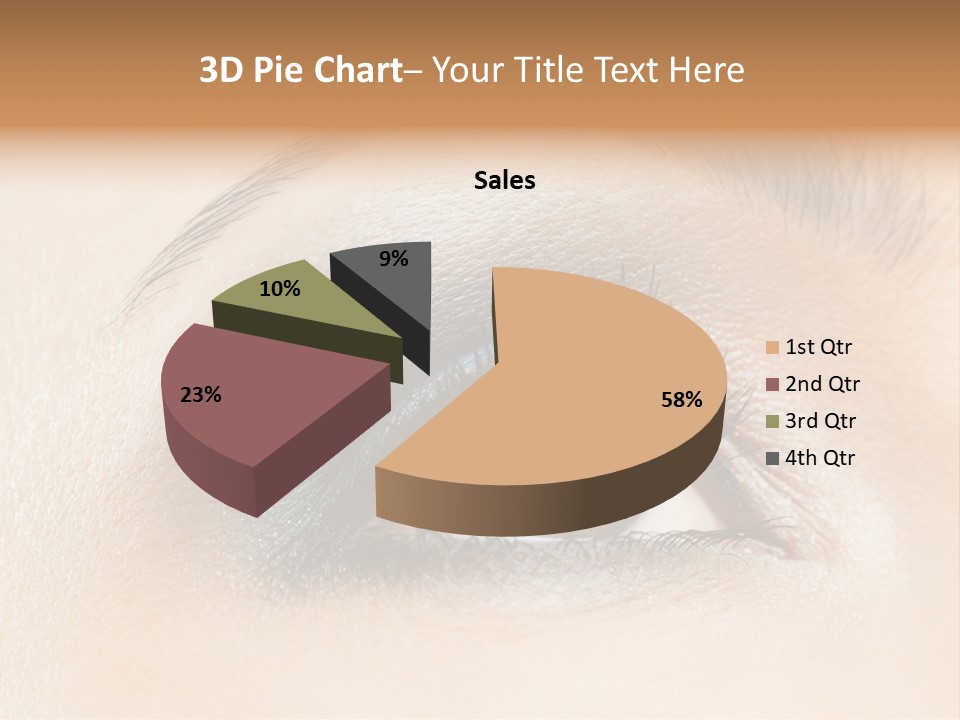 Make Up Close Up Iris PowerPoint Template