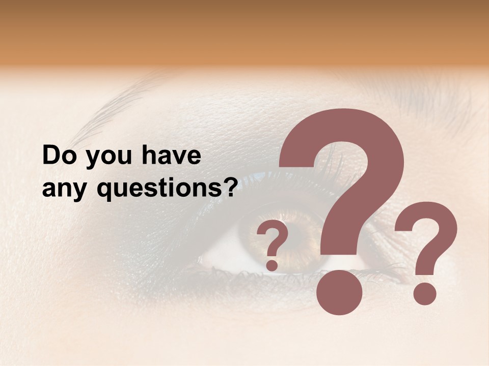 Make Up Close Up Iris PowerPoint Template